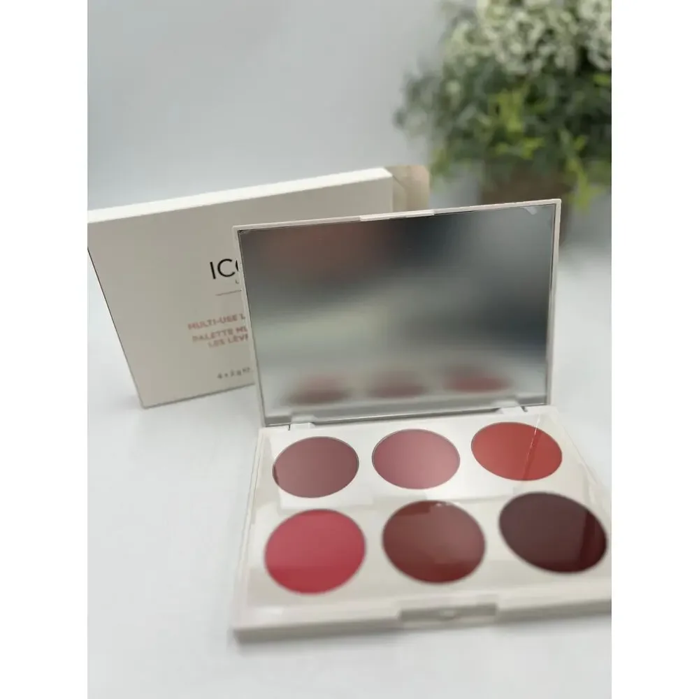 Iconic London Multiuse‎ Pop Of Color Lip and Cheek Six Shades Palette New